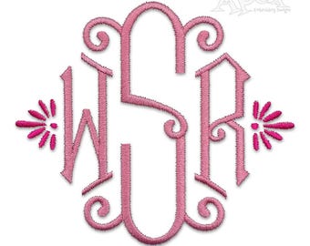 Brigitte Monogram Large Machine Embroidery Font Alphabet Letters INSTANT DOWNLOAD BX pes dst
