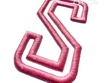 Line Outline 3D Puff Machine Embroidery Font Alphabet Letters INSTANT DOWNLOAD BX pes dst