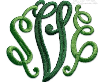 Curlz Fun Circle Monogram Machine Embroidery Font Alphabet Letters INSTANT DOWNLOAD BX pes dst