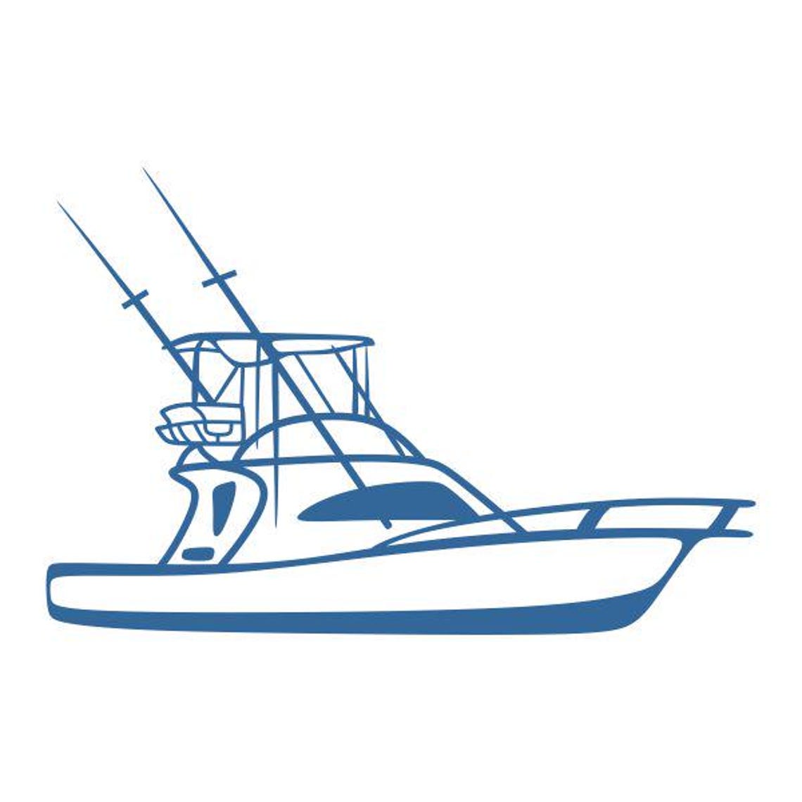 Fishing Boat Cuttable Design SVG PNG DXF & Eps Designs Cameo File ...