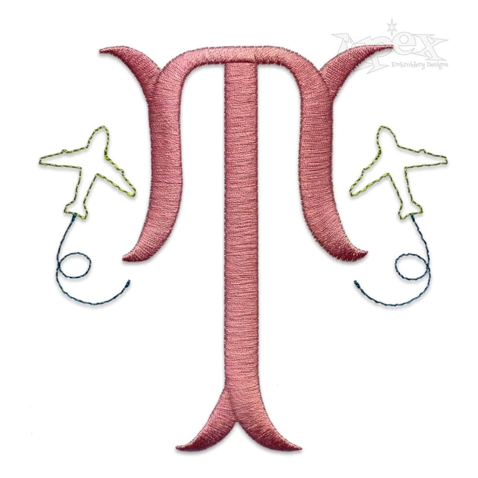 Fish Tail Machine Embroidery Font Alphabet Letters INSTANT DOWNLOAD BX ...