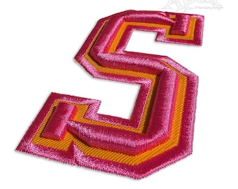 Varsity 3D Embroidery Font Pack: Applique Letters (Instant Download, PES DST BX