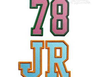 Varsity with 3D Puff Outline Machine Embroidery Puffy Font Pack Design Alphabet Letters INSTANT DOWNLOAD BX pes dst