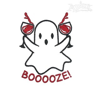 Boooze Machine Embroidery Design PES DST JEF Instant Download