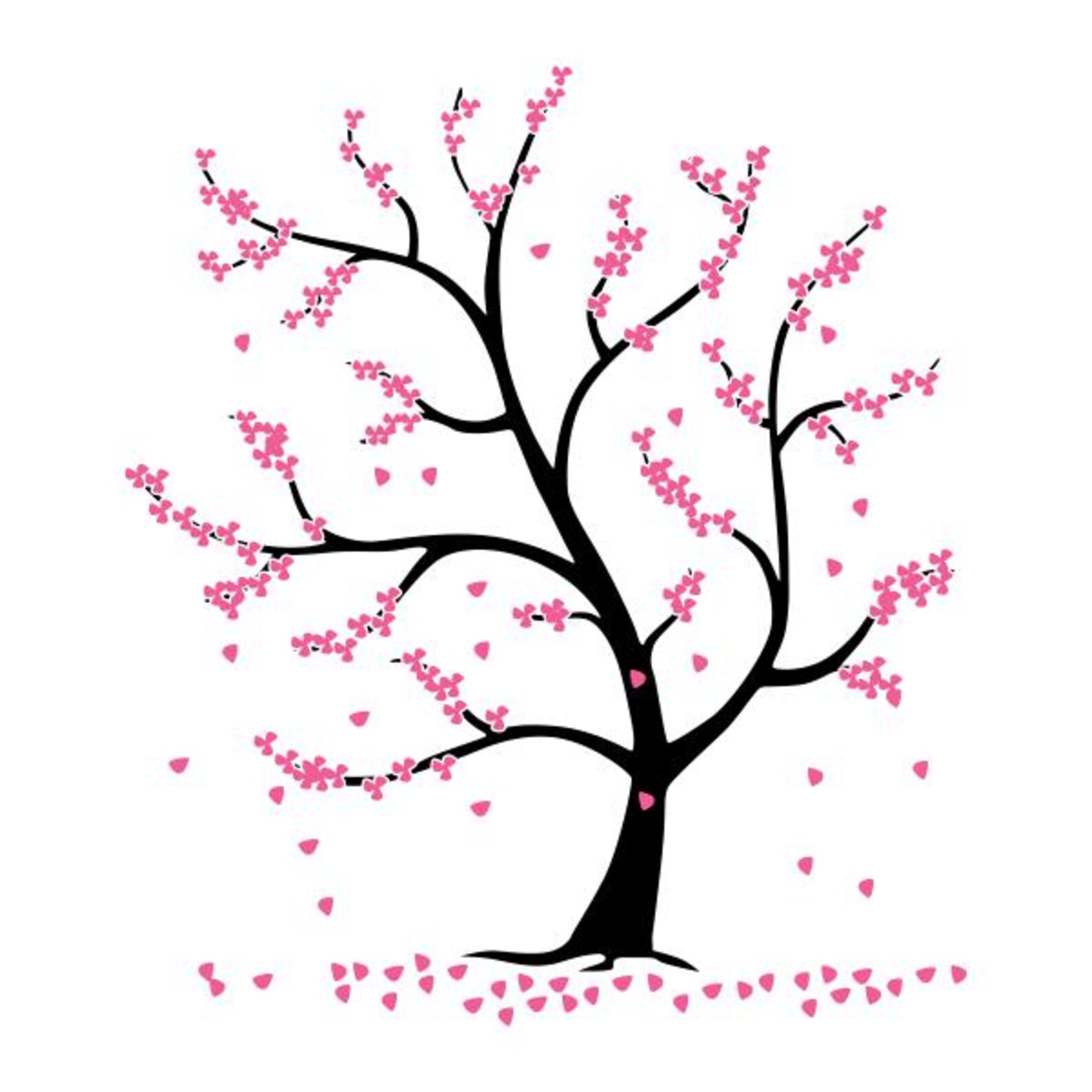 Tree Cutable Blossom Tree Cuttable Design SVG PNG DXF & Eps Designs Cameo File ...
