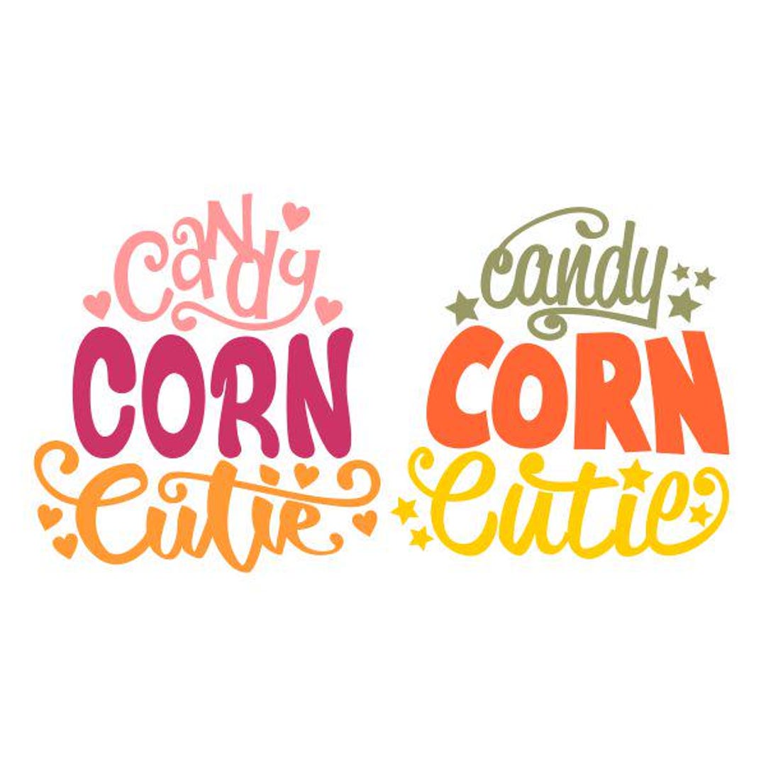 Candy Corn Cutie Cuttable Design SVG PNG DXF & Eps Designs Cameo File ...