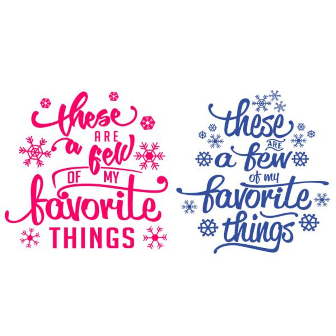 My Favorites Things Cuttable Design SVG PNG DXF & Eps Designs Cameo ...