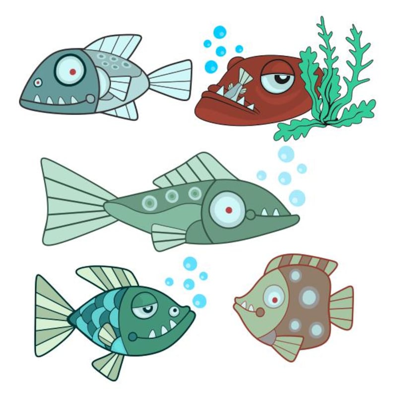 Ugly Fish Cuttable Design SVG PNG DXF & Eps Designs Cameo File ...
