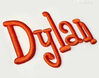 3D Puffy Embroidery Font Alphabet: Sewing Letters (1-2.5 inch) (Instant Download)