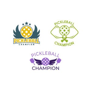 Pickleball Champion Cuttable Design SVG PNG DXF & eps Designs Cameo-Datei Silhouette