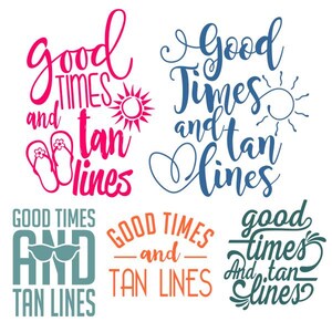 Gute Zeiten Schneidbares Design SVG PNG DXF & eps Designs Cameo-Datei Silhouette