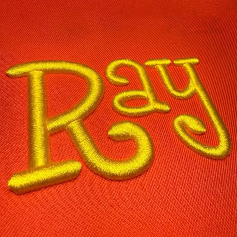 3D Puffy Embroidery Font Alphabet: Sewing Letters (1-2.5 Inch) (instant ...