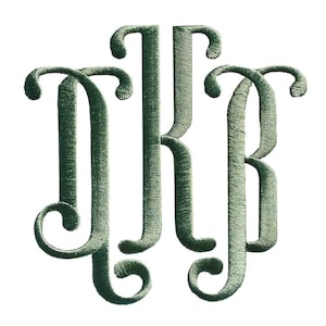 Fuente de bordado a máquina con monograma de Arles, letras del alfabeto, descarga instantánea BX pes dst