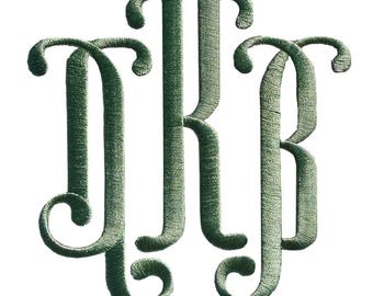 Arles Monogram Machine Embroidery Font Alphabet Letters INSTANT DOWNLOAD BX pes dst