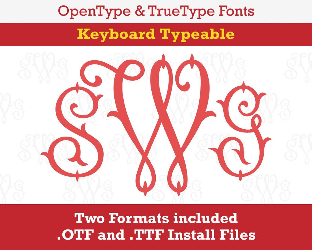 Arabesque Truetype Opentype Font - OTF TTF Keyboard Typable - Etsy