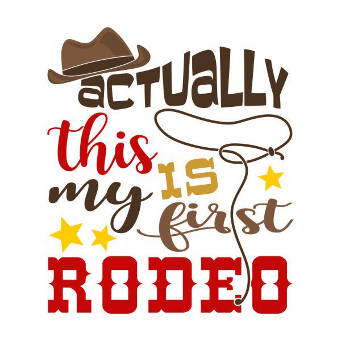 Our First Rodeo Icon First Rodeo SVG: Cowboy Baby Clipart, Cuttable Design (digital Download ...