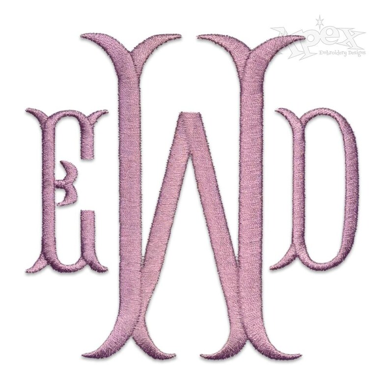 Fish Tail Machine Embroidery Font Alphabet Letters INSTANT DOWNLOAD BX ...