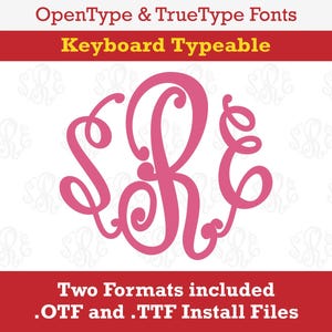 Curlz Fun Circle Monogram TrueType OpenType-lettertype - OTF TTF-toetsenbord typbaar