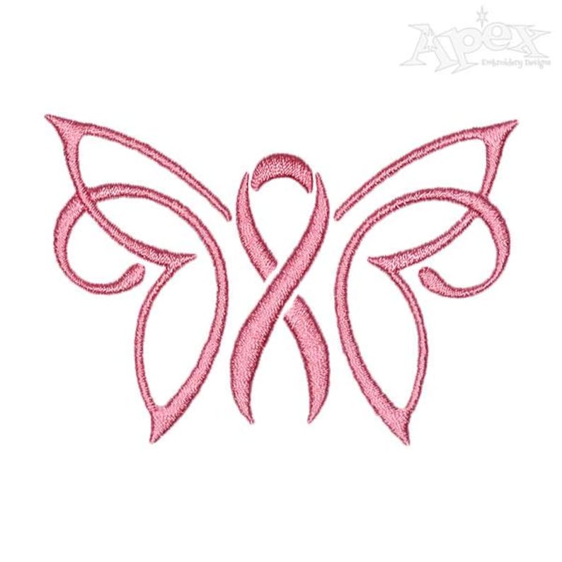 Butterfly Ribbon Machine Embroidery Design PES DST JEF Instant Download ...