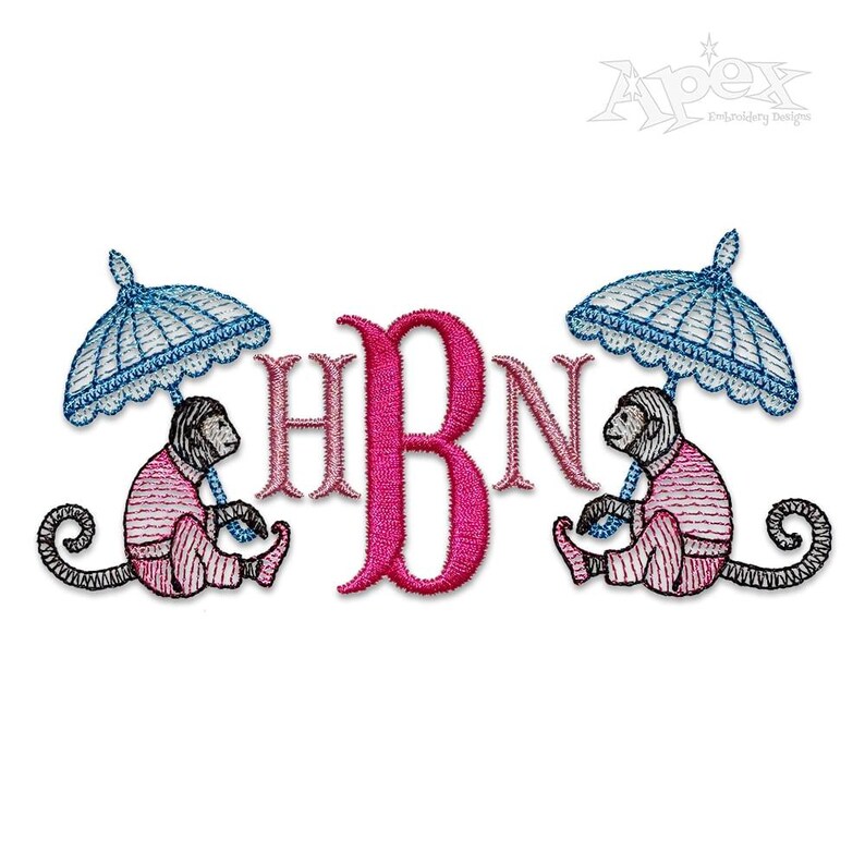 Flanked Letter Fishtail Machine Embroidery Font Alphabet Letters INSTANT DOWNLOAD BX ...