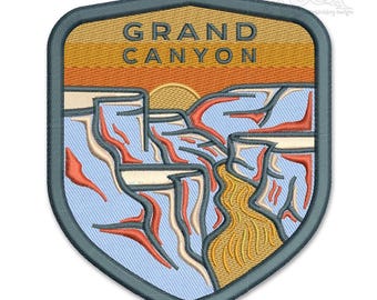 Grand Canyon National Park Machine Embroidery Design PES DST JEF Instant Download