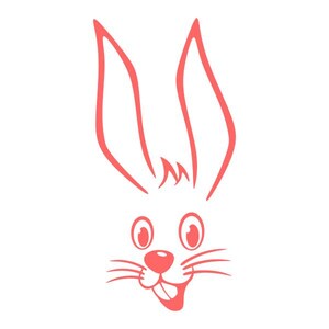 Bunny Face Cuttable Design SVG PNG DXF & Eps Designs Cameo File ...