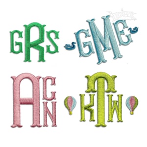 Dimples Monogram Machine Embroidery Font Alphabet Letters INSTANT DOWNLOAD BX pes dst