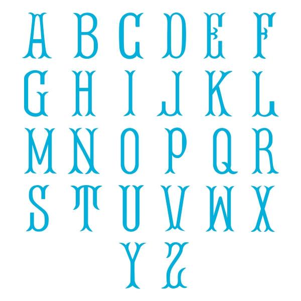 Fish Tail Machine Embroidery Font Alphabet Letters INSTANT DOWNLOAD BX ...