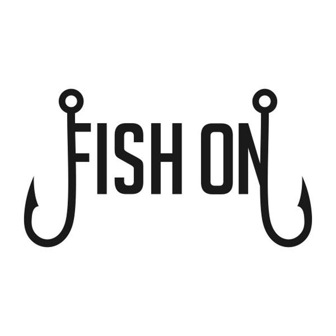 Fish on Fishing Hooks Cuttable Design SVG PNG DXF & Eps Designs Cameo ...