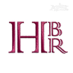 Grace Script Embroidery Font: Darren Dual Line Alphabet (Instant Download)