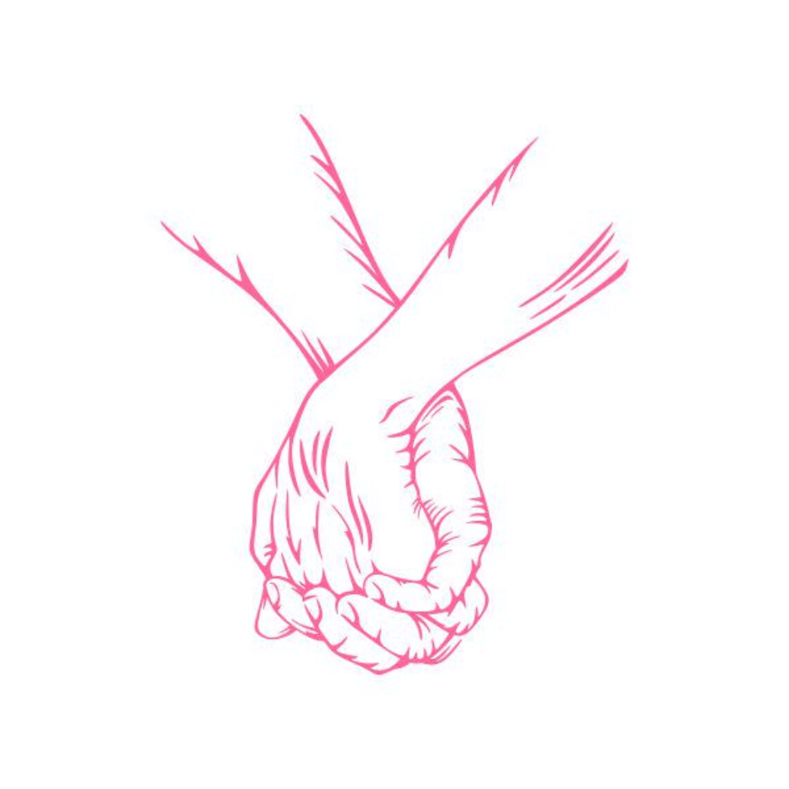 Holding Hands Cuttable Design SVG PNG DXF & Eps Designs Cameo File ...