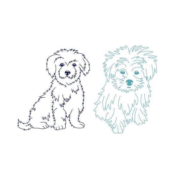 Line Cutable Maltese Dog Line Art Cuttable Design SVG PNG DXF & Eps Designs Cameo ...