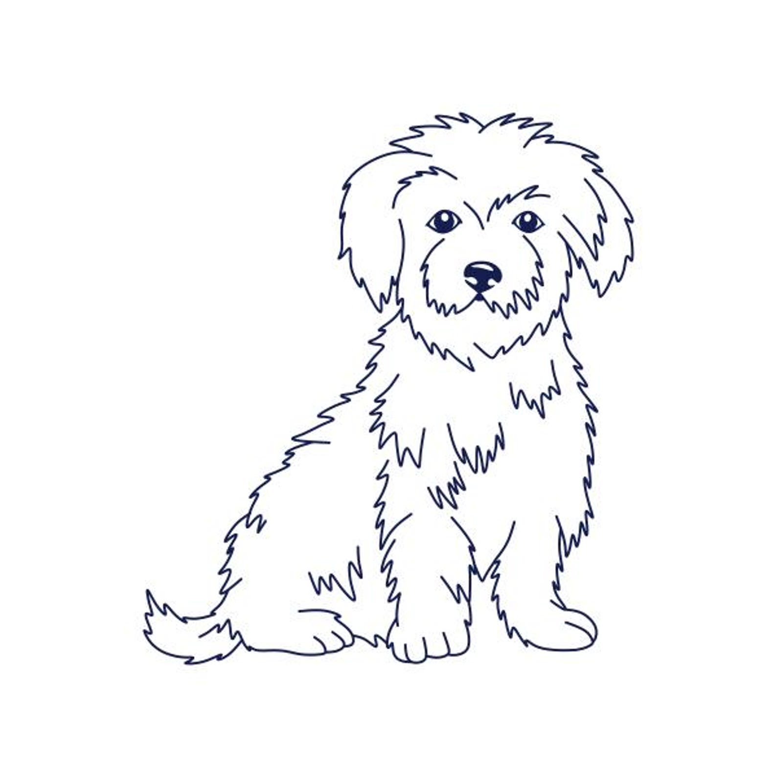 Line Cutable Maltese Dog Line Art Cuttable Design SVG PNG DXF & Eps Designs Cameo ...
