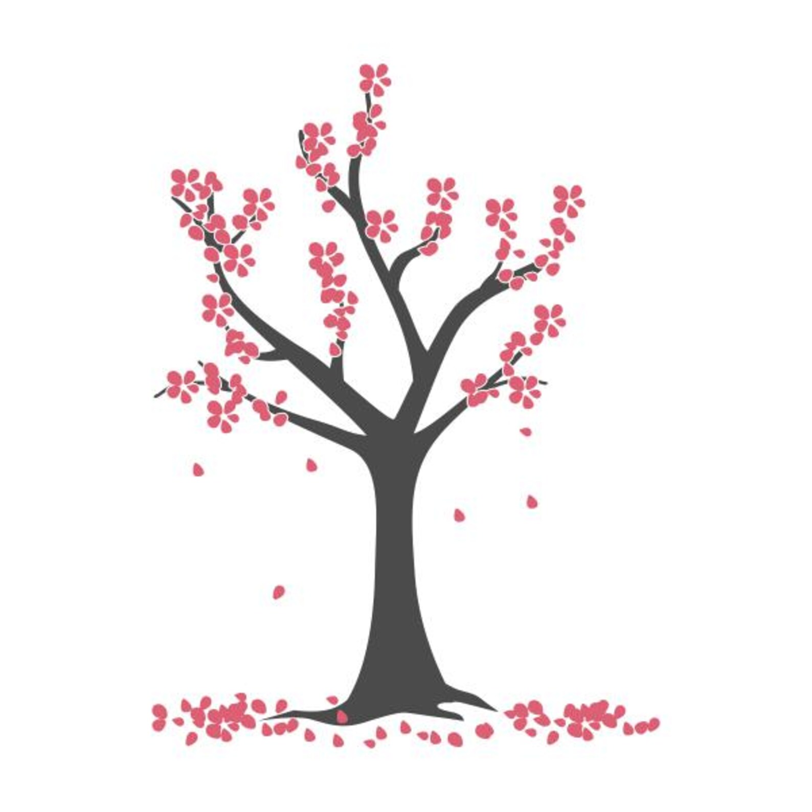 Tree Cutable Blossom Tree Cuttable Design SVG PNG DXF & Eps Designs Cameo File ...