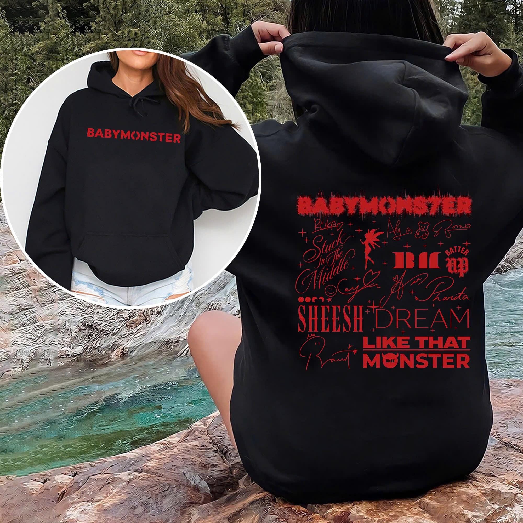 BABYMONSTER ベビモン ジップフーディー ブラック Lサイズ 新品