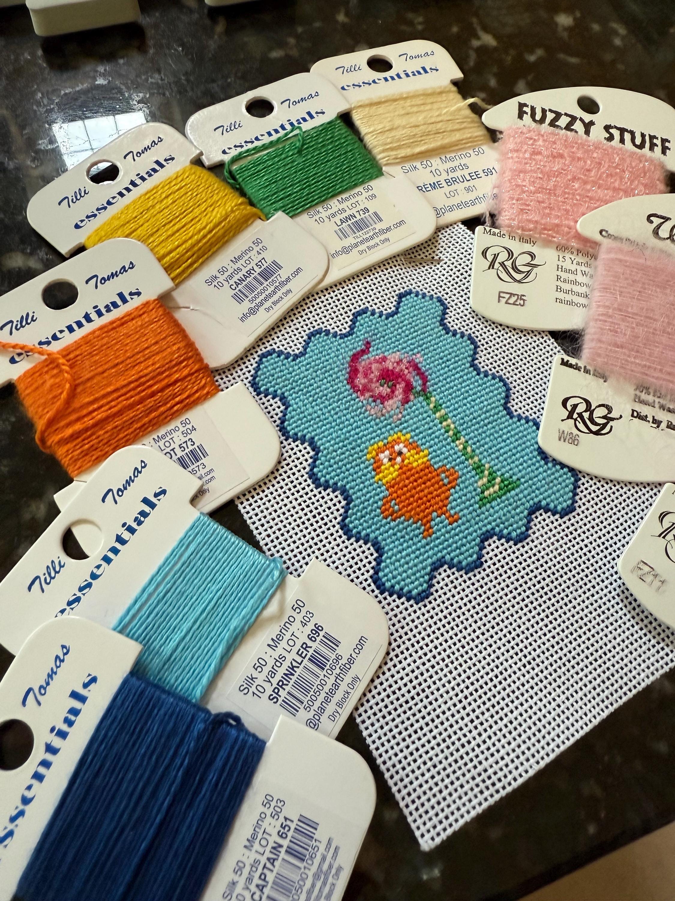 Lorax - patch, mini stamp - needlepoint canvas
