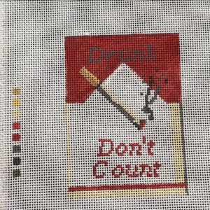 Drunk Cigs don&#39;t count - needlepoint canvas