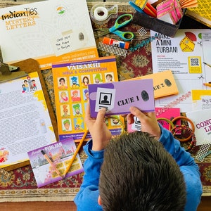 Kid&#39;s Monthly Subscription Box: IndianTies Mystery Letters • Travel • Learn • Create!