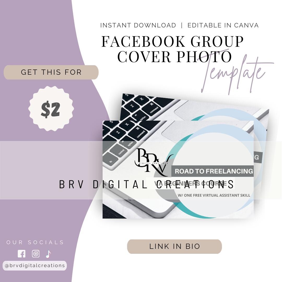 Facebook Group Cover Photo Template, Customizable Design (digital ...