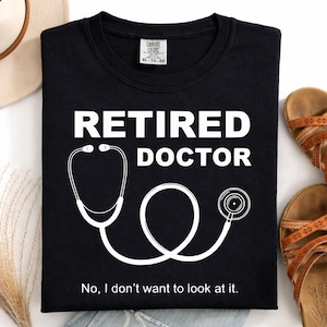 引退した医師 PNG SVG いや、見たくない、面白い医療退職祝いのファイル、聴診器のユーモア画像のダウンロード、引退した医師