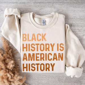 Black History is American History Sweatshirt, Women and Men Black History Month African American Sweatshirt, Black and Proud Crewneck Gift.