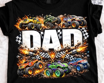 Dad Monster Truck Family Crew PNG, Monster Truck Family, Matching Dad png, Off Road Vehicle Theme (Digital Download)