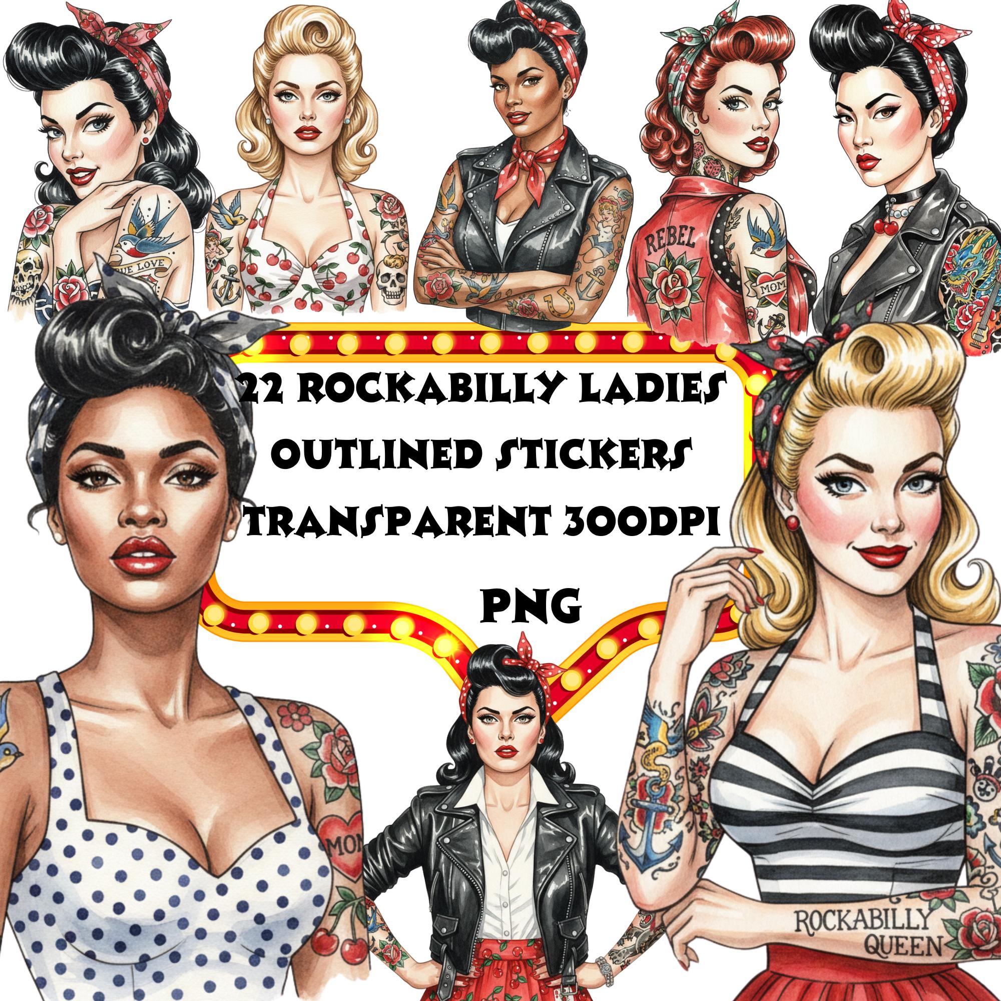 Rockabilly pinup png - Etsy 日本