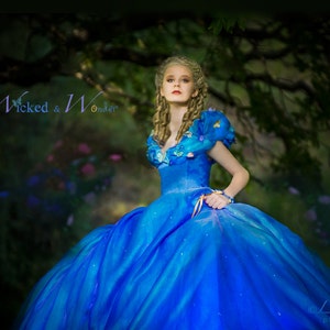 Cinderella Costume 2015, Cinderella Dress Tween Teen Adult, Cinderella teen, 2015 Movie Dress, Disney Princess Halloween Costume image 1