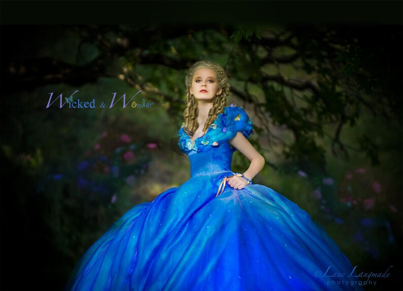 Cinderella Costume 2015, Cinderella Dress Tween Teen Adult, Cinderella teen, 2015 Movie Dress, Disney Princess Halloween Costume image 1