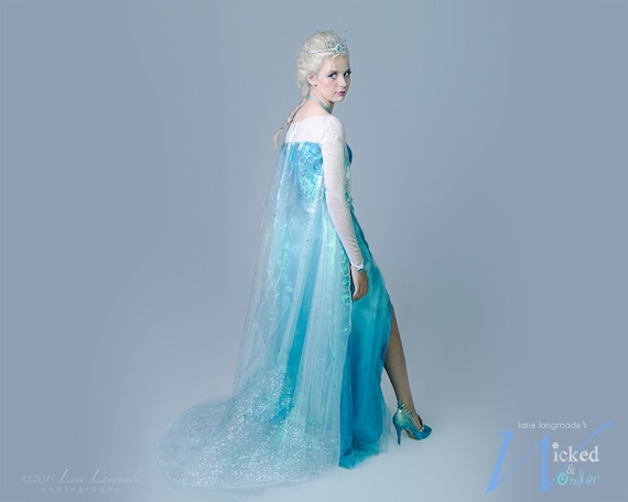 elsa fancy dress costume adults