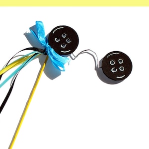 Coraline Button Eyes in Black, Yellow and Blue  for Coraline costume or  Halloween Costume or Cosplay