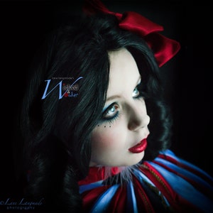 Snow White Wig for Costume, Girls Snow White Wig, Black curl wig, Halloween Costume