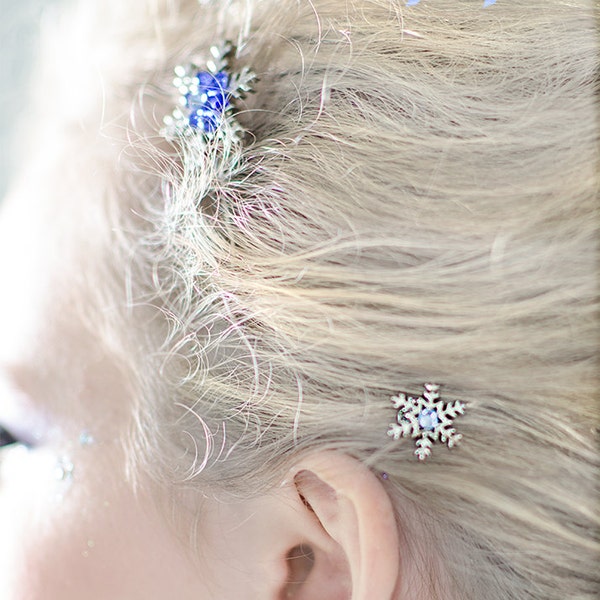 Snowflake Hair Pins Etsy