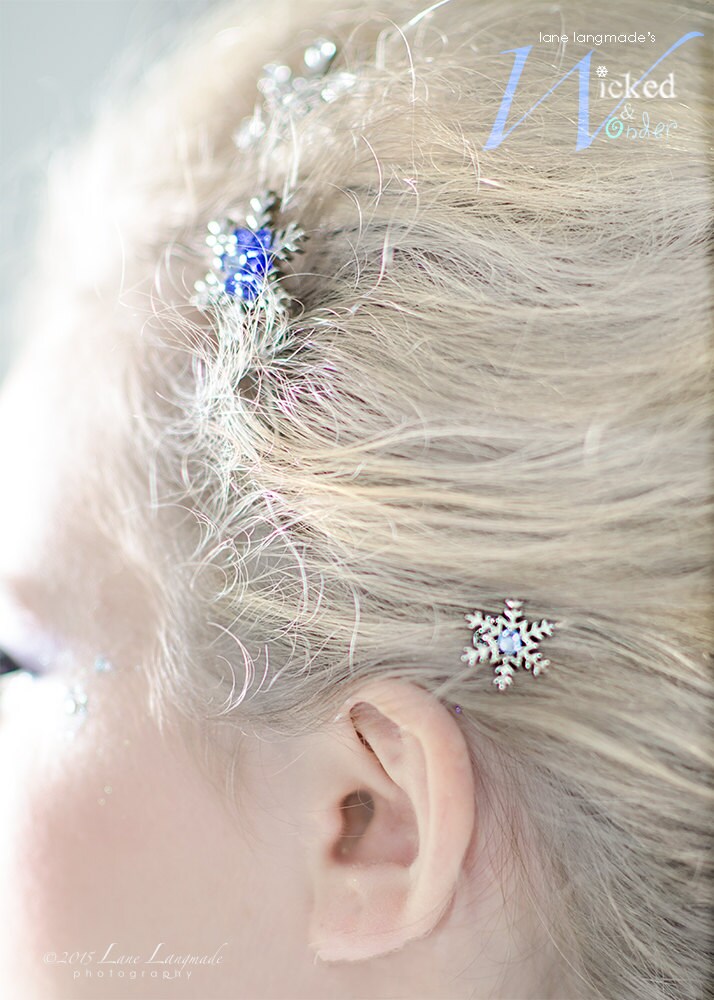Swavorski Snowflake hair pin Snowflake Hairpin Rhinestone Hair Clip | Gift for Her main image 4